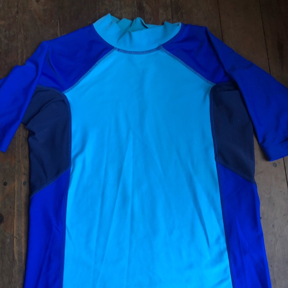 LL Bean kids 10-12 Rash Guard/Swim Shirt Sun Protection